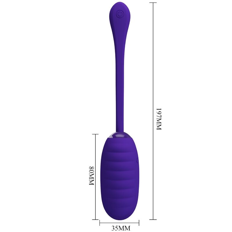 Oeuf Vibrant Rechargeable Silicone Violet - Pretty Love