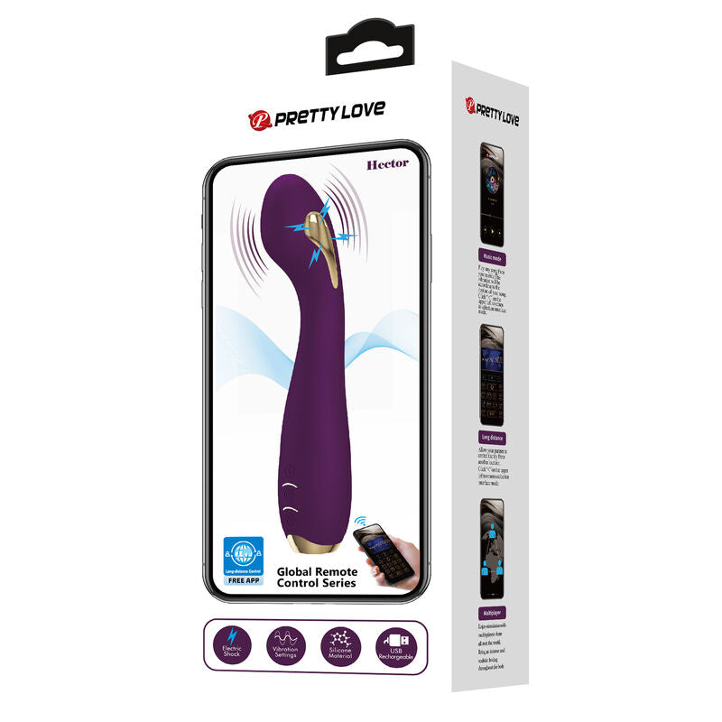 Vibrateur Électrostimulation Hector Violet - Pretty Love