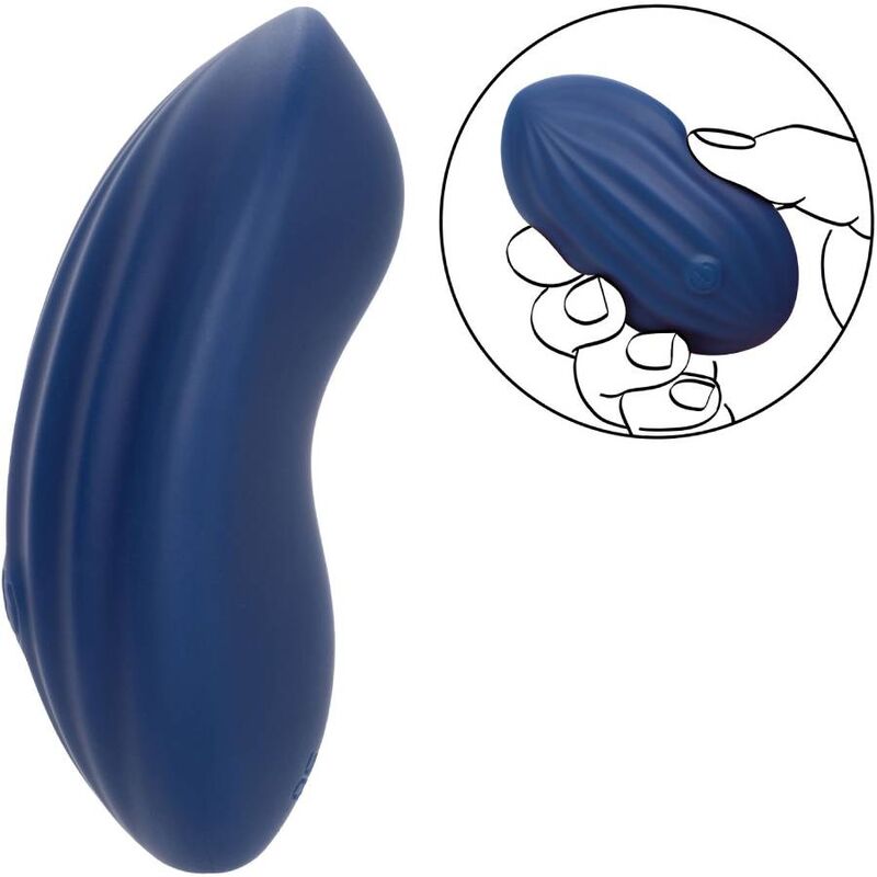 Stimulateur Cashmere Velvet Curve Bleu - CalExotics