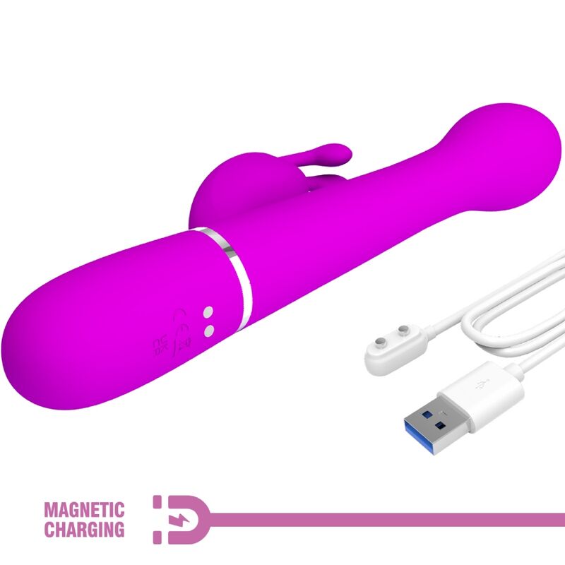 Pretty Love – Stimulateur Rabbit Multifonction 3 en 1 Dejon Violet