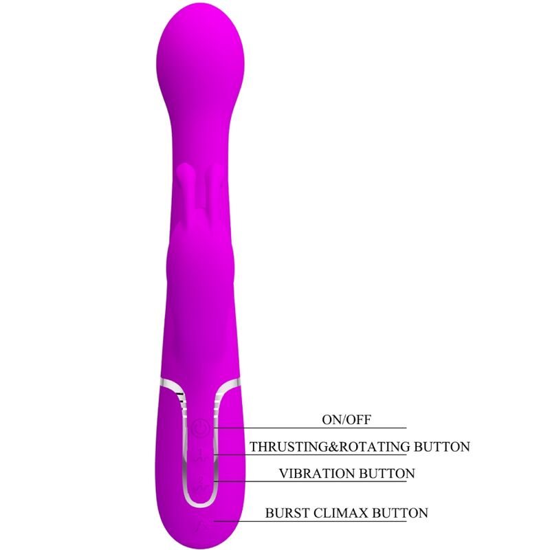 Pretty Love – Stimulateur Rabbit Multifonction 3 en 1 Dejon Violet