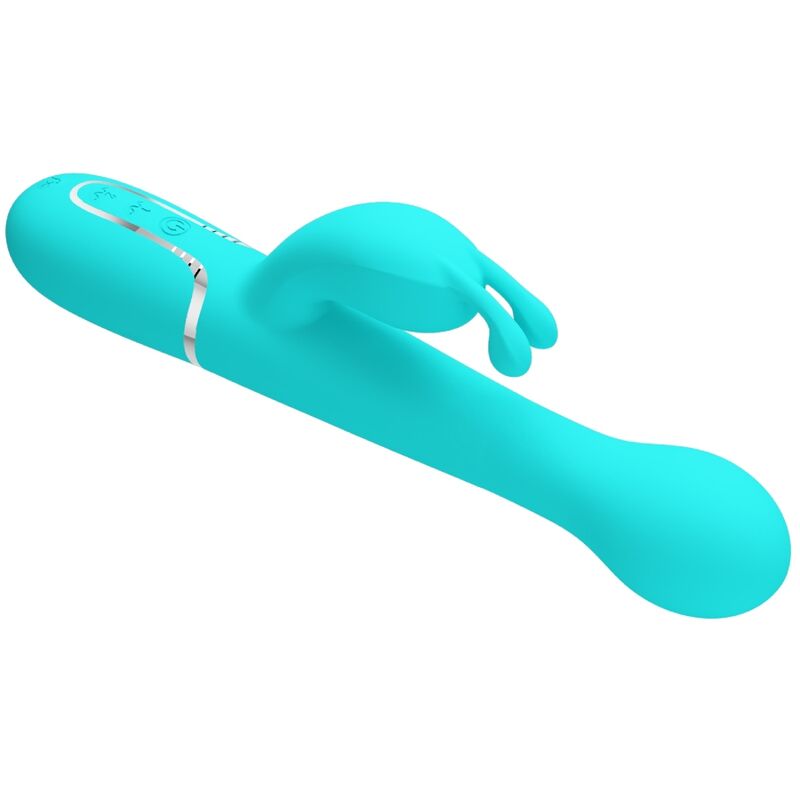 Pretty Love – Stimulateur Rabbit Multifonction 3 en 1 Dejon Bleu