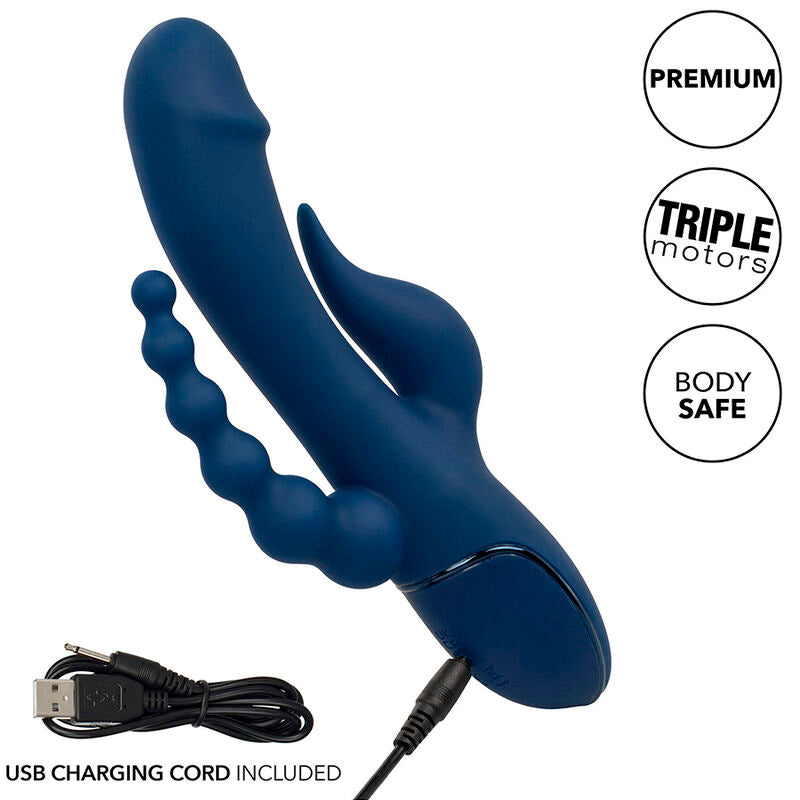 Vibromasseur Triple Orgasme III Bleu - CalExotics
