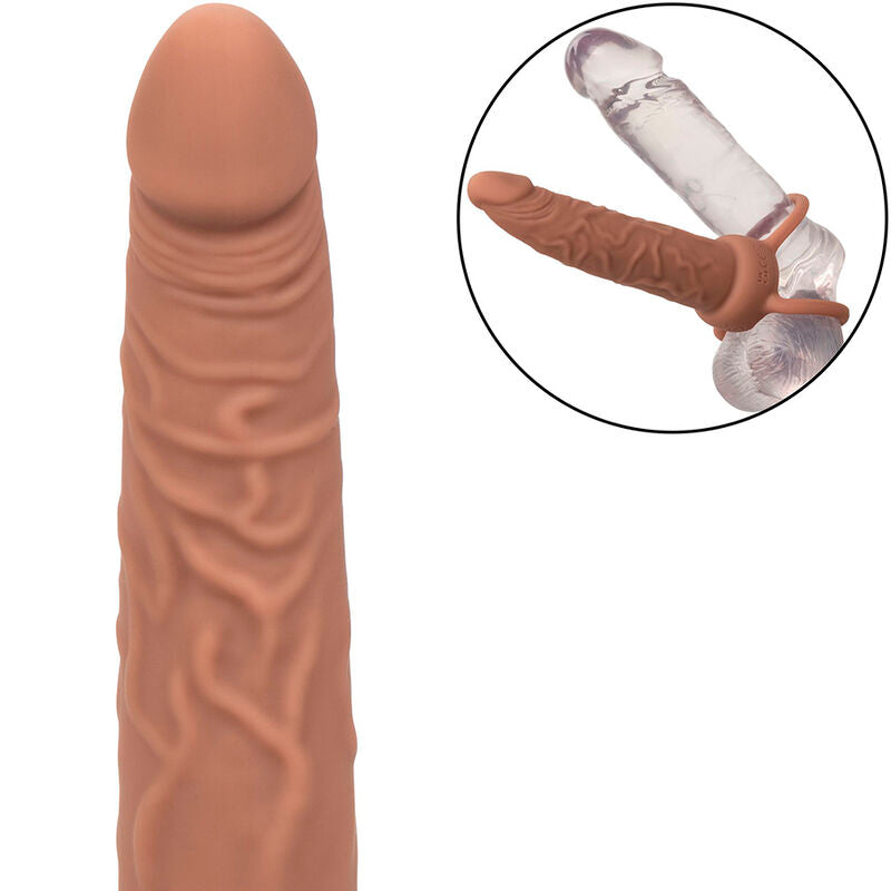 Anneau Vibrant Double Pénétrateur Performance Maxx Brun - CalExotics