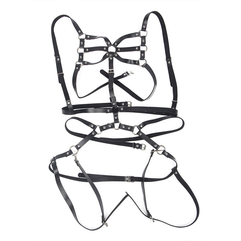 Harnais corps sangles ajustables noir taille unique - Subblime - SUBBLIME FETISH