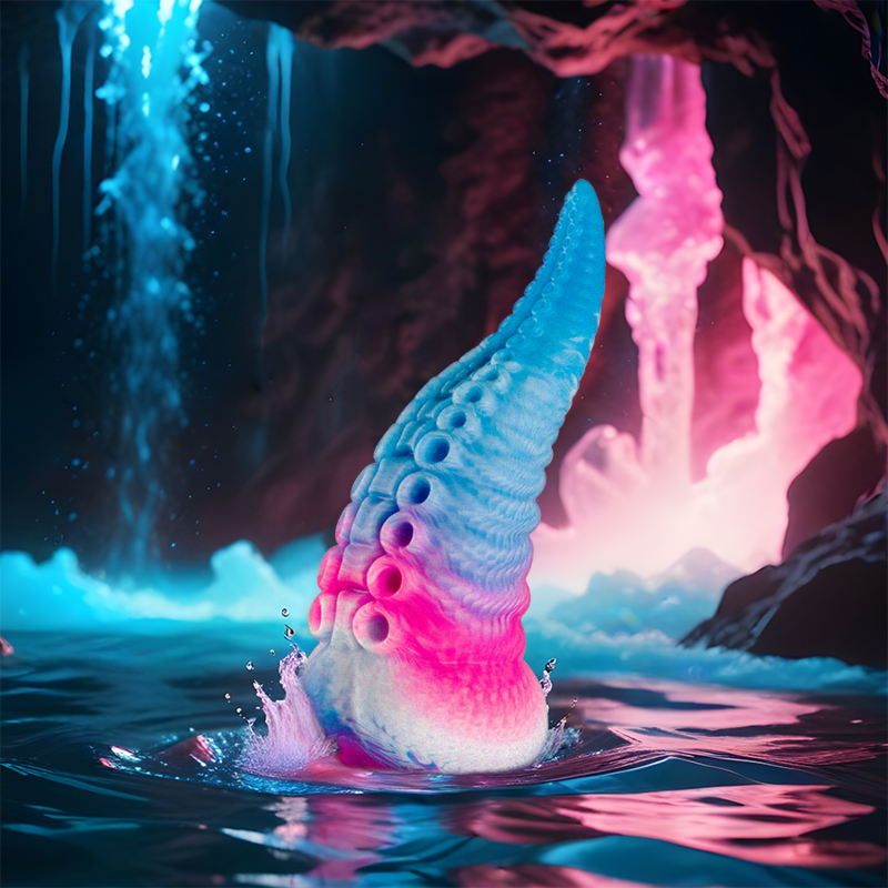 Gode Fantasy Tentacule Bleu Phorcys, Grande taille & Sensuel - Epic