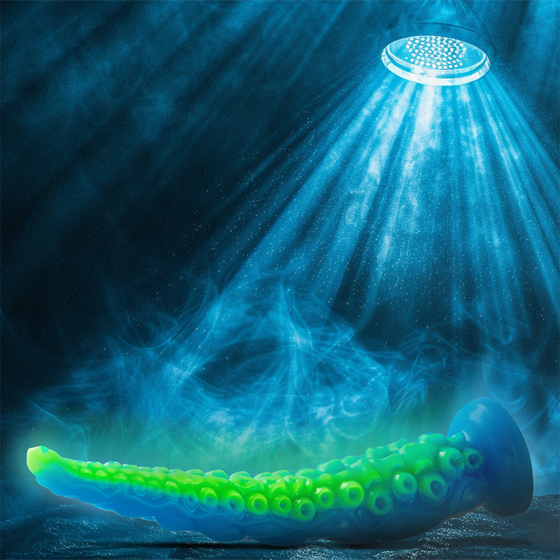 Gode ventouse tentacule grande taille Scylla - Phosphorescent - Epic