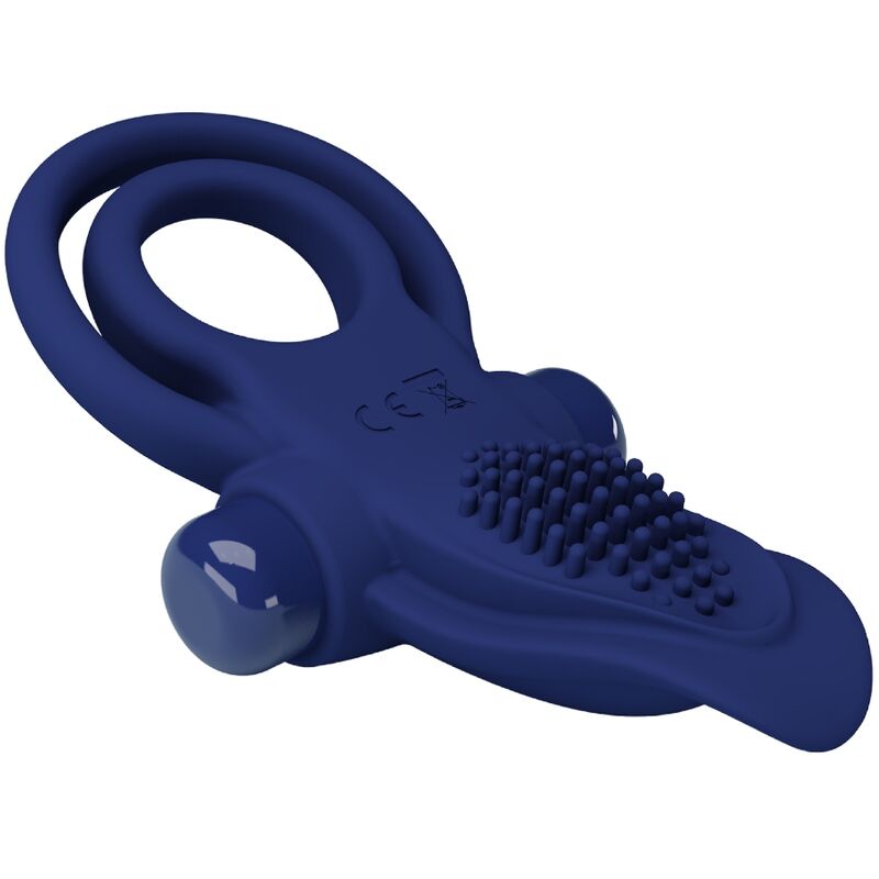Anneau Pénien Vibrant Bronson Double Bleu - Pretty Love