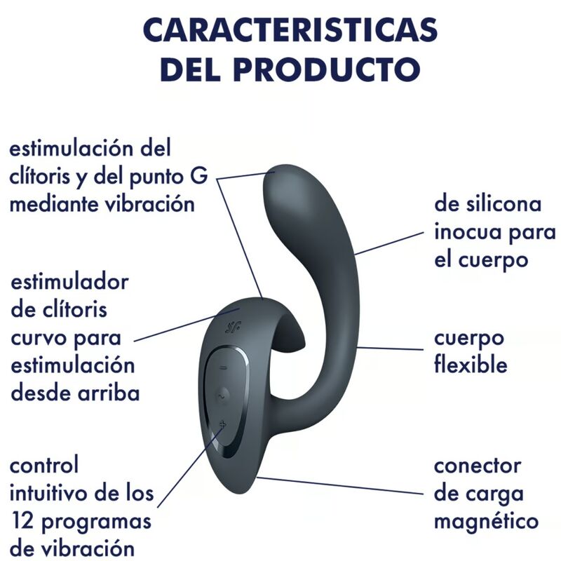 Vibromasseur Rabbit G for Goddess 1 Gris - Satisfyer