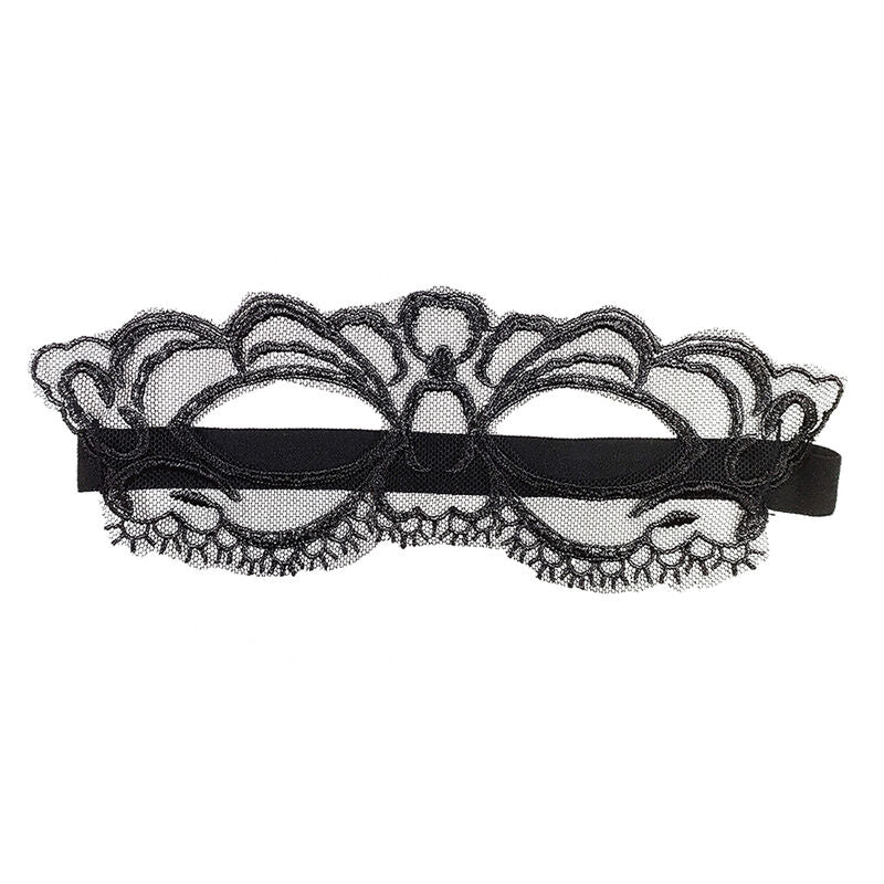 Masque Yeux Fine Dentelle Noire - Queen Lingerie - QUEEN LINGERIE
