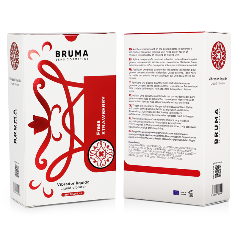 Gel Vibrant Bruma Ultra Glissant Fraise 15ml - Bruma