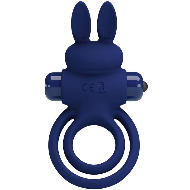 Anneau Pénien Vibrant Darey Double Lapin Bleu - Pretty Love