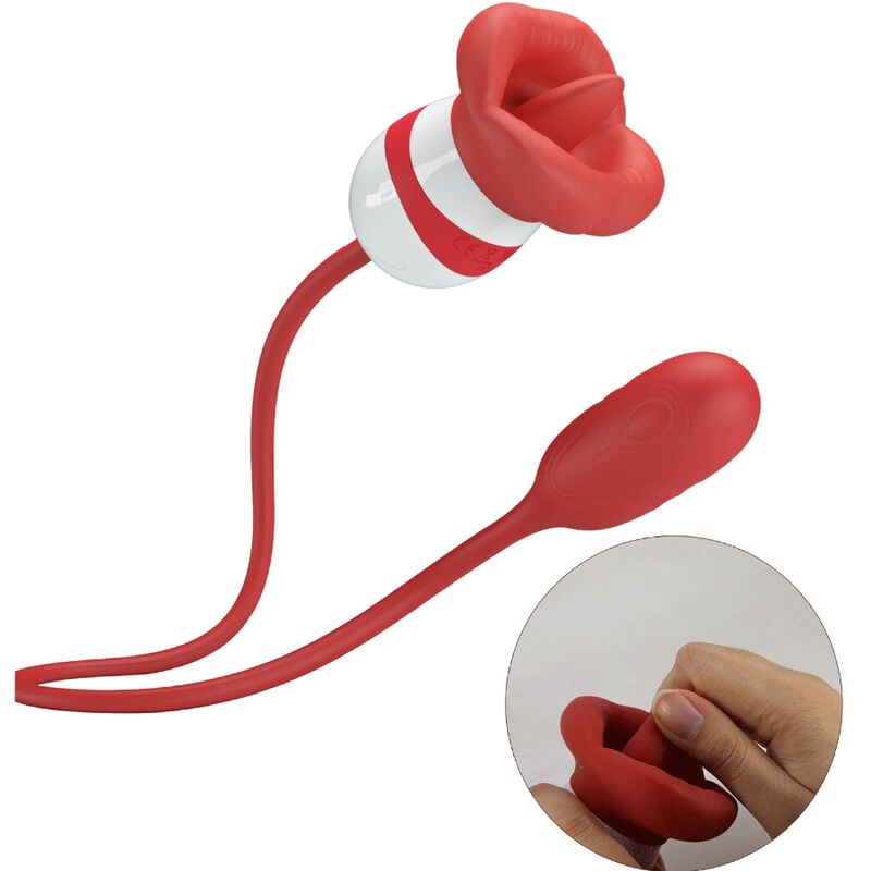 Stimulateur Clitoridien Aliyah Forme Bouche Rouge - Pretty Love
