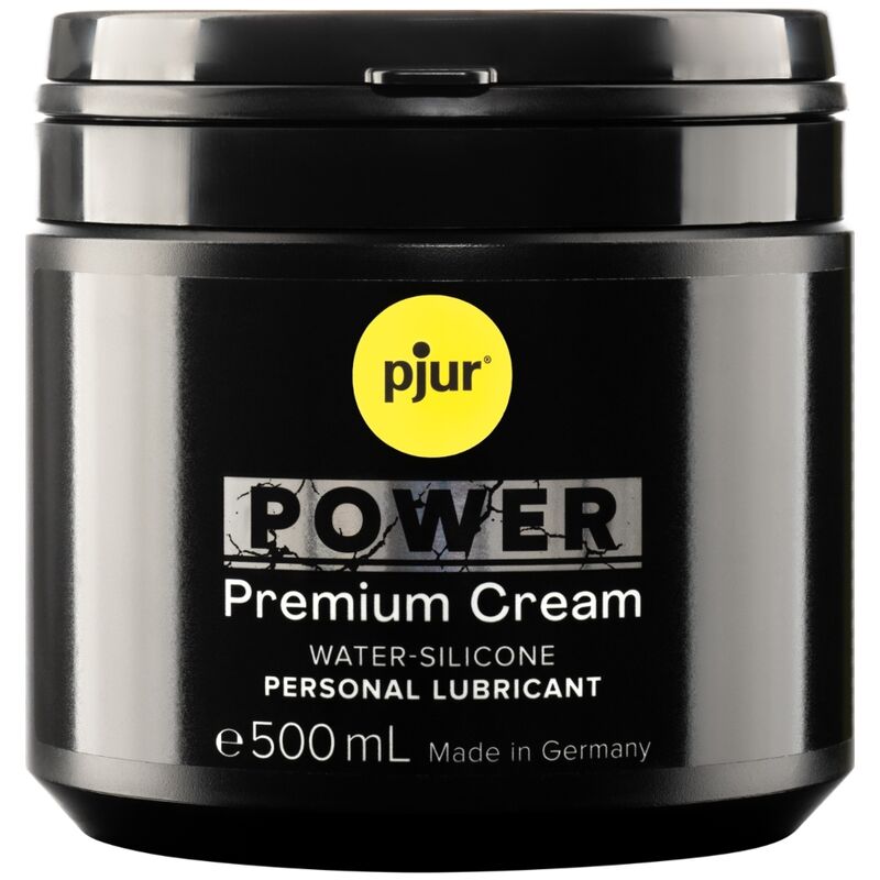 pjur - Crème Lubrifiante Power Premium Eau & Silicone - 500 ml