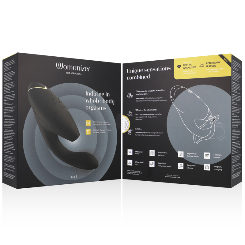Womanizer - Duo 2 Double Stimulation du Clitoris | Noir