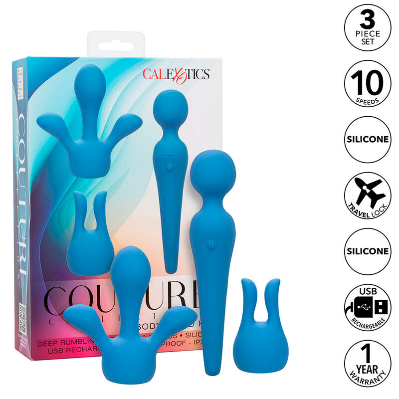 Masseur Wand Kit Body Wand Couture Bleu - Calexotics