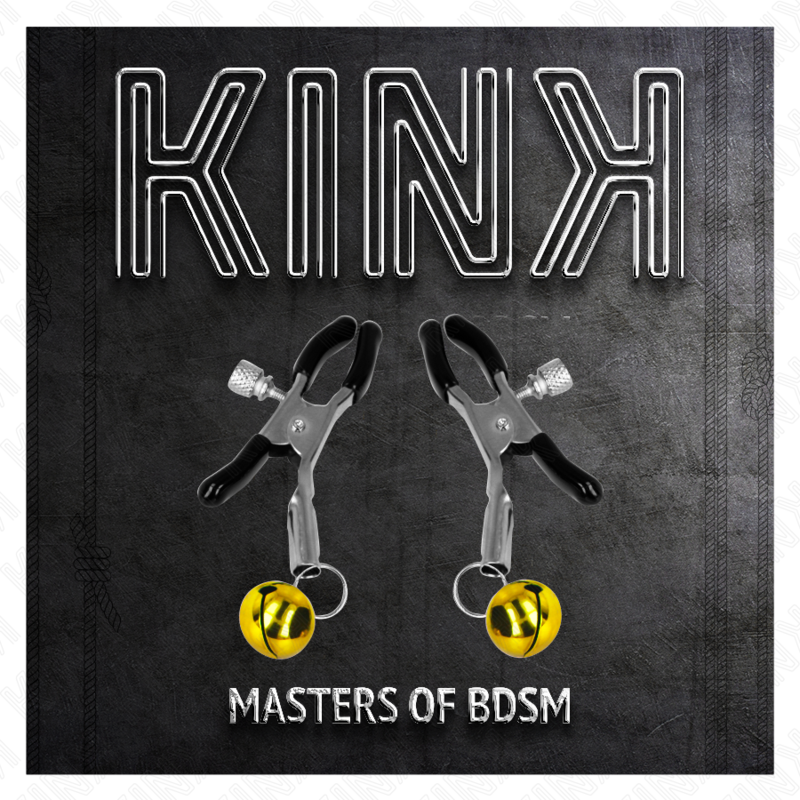KINK – Pince à Seins réglables avec Cloche Or