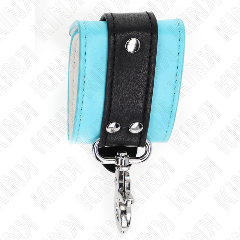 Menottes KINK Appui-Poignets Verrouillables Premium Noir/Bleu - KINK - KINK WRIST RESTRAINT