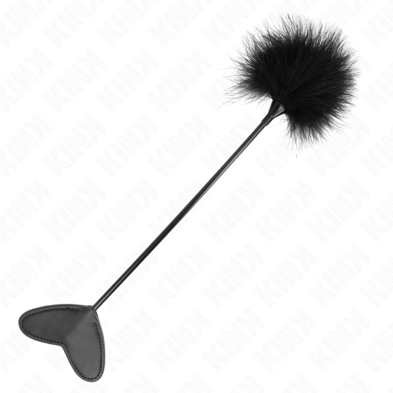 Plumeau Érotique avec Pagaie Coeur 31 cm - KINK - KINK IMPACT & TOUCH