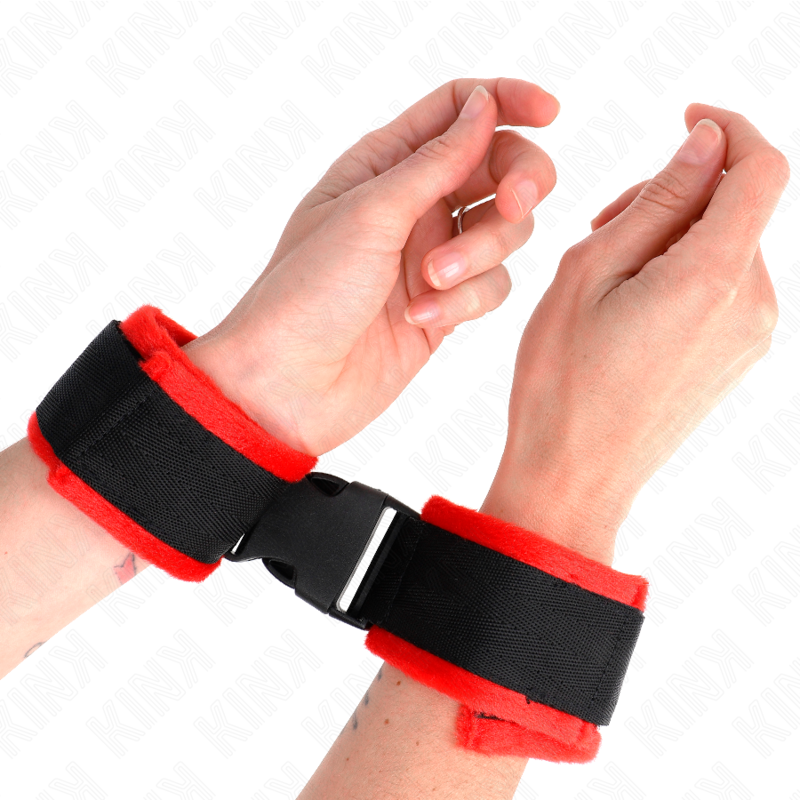 Bracelets BDSM Nylon Noir Ajustables 25-35cm - KINK - KINK WRIST RESTRAINT
