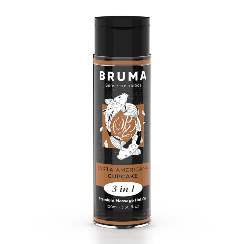 Huile Massage Chauffante Premium Cupcake 3en1 100ml - Bruma