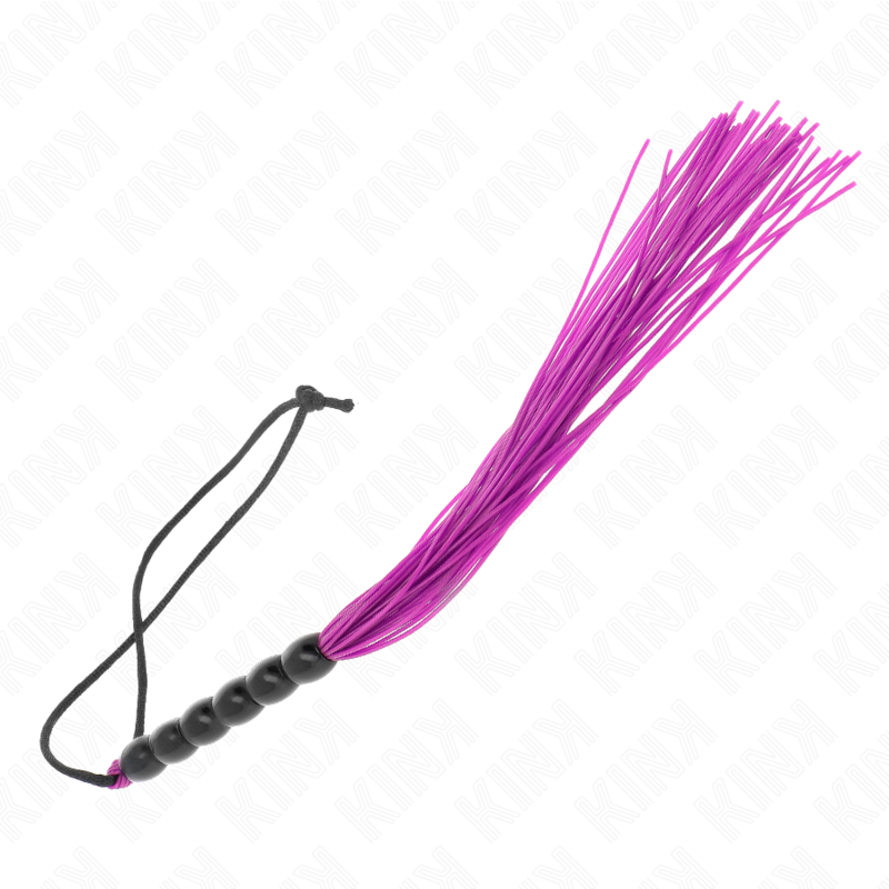 KINK - Mini Fouet BDSM de Poche avec Billes Violettes - 26 cm