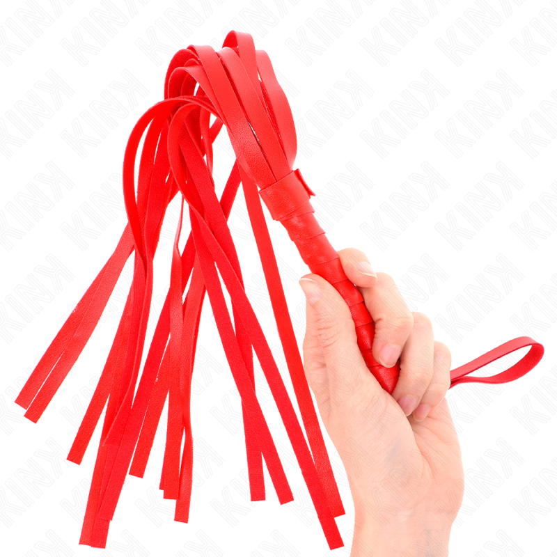 KINK - Martinet BDSM Rouge Simple - 45 cm