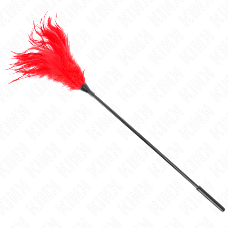 Plumeau Sensuel KINK Plumes Rouges 45cm - KINK - KINK IMPACT & TOUCH