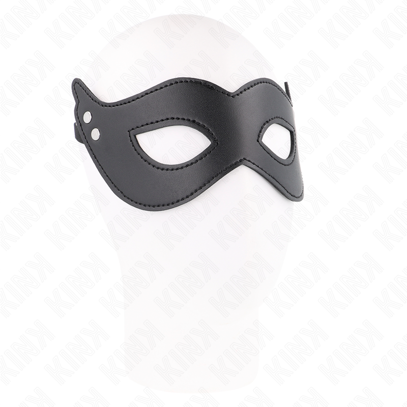 Masque en cuirette à rivets modèle 1 26x8 cm - Kink - KINK MASKED ALLURE