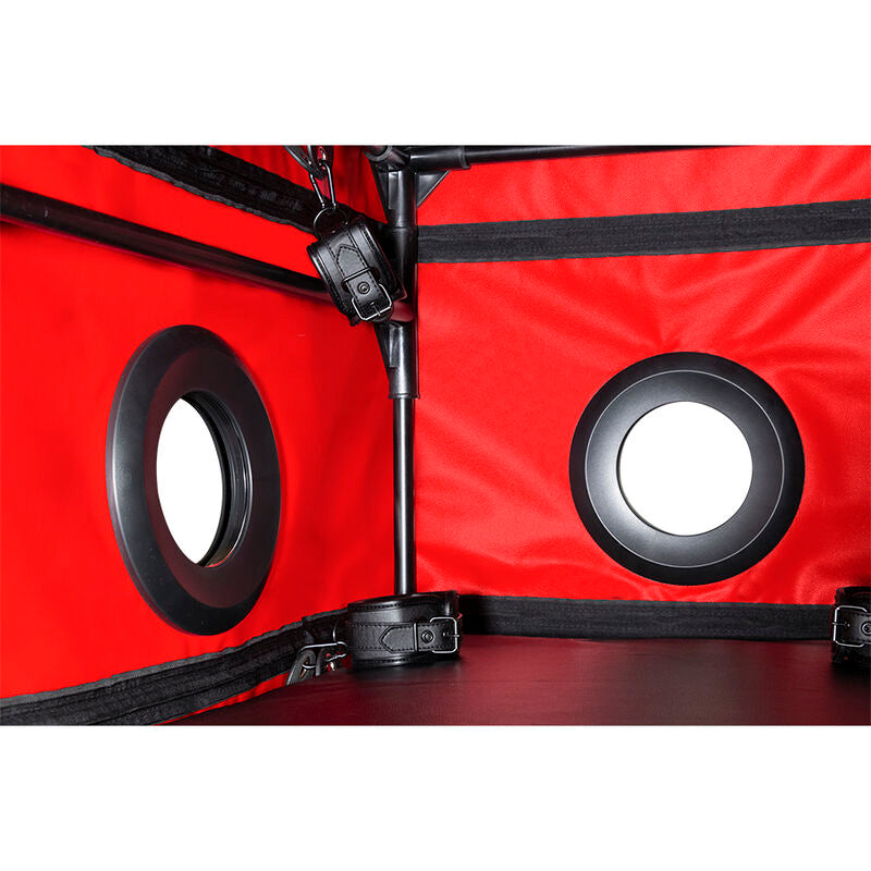 Secret Dome - Cabine BDSM Portable La Niche - Rouge et Noir