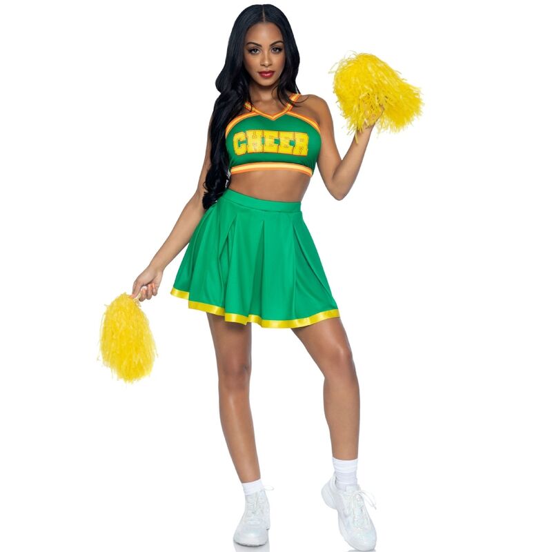 Déguisement Pom-pom Girl Vert M/L - Leg Avenue