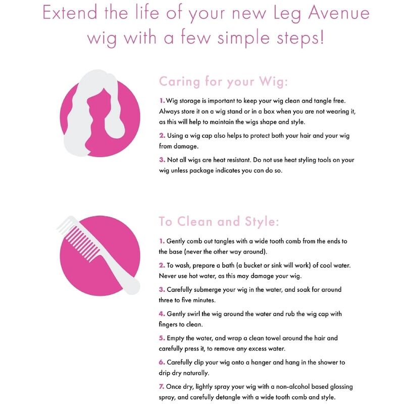 Perruque Bob Courte Naturelle Noire - Leg Avenue