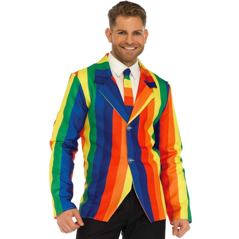 Costume Blazer Arc-en-ciel avec Cravate Taille S - Leg Avenue