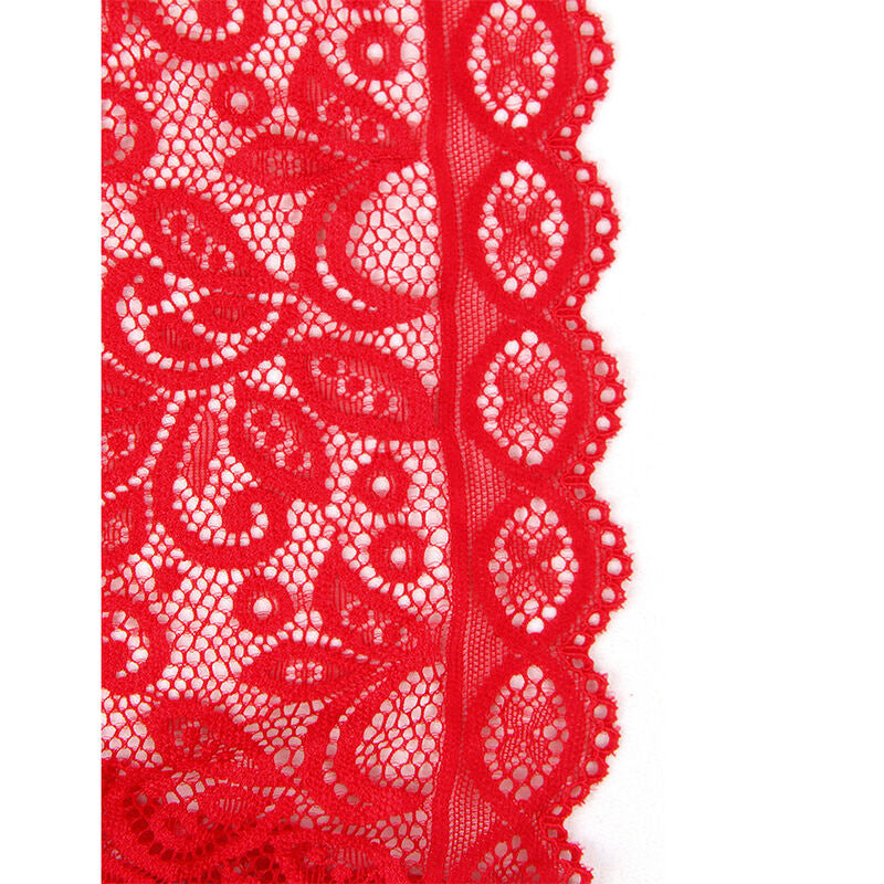 Body coupe ouverte rouge S/M - Subblime - SUBBLIME BODYSTOCKINGS