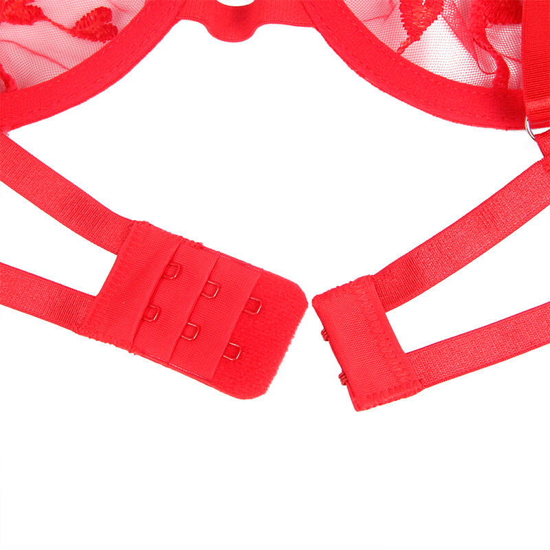 Ensemble lingerie imprimé cœur rouge L/XL - Subblime - SUBBLIME SETS