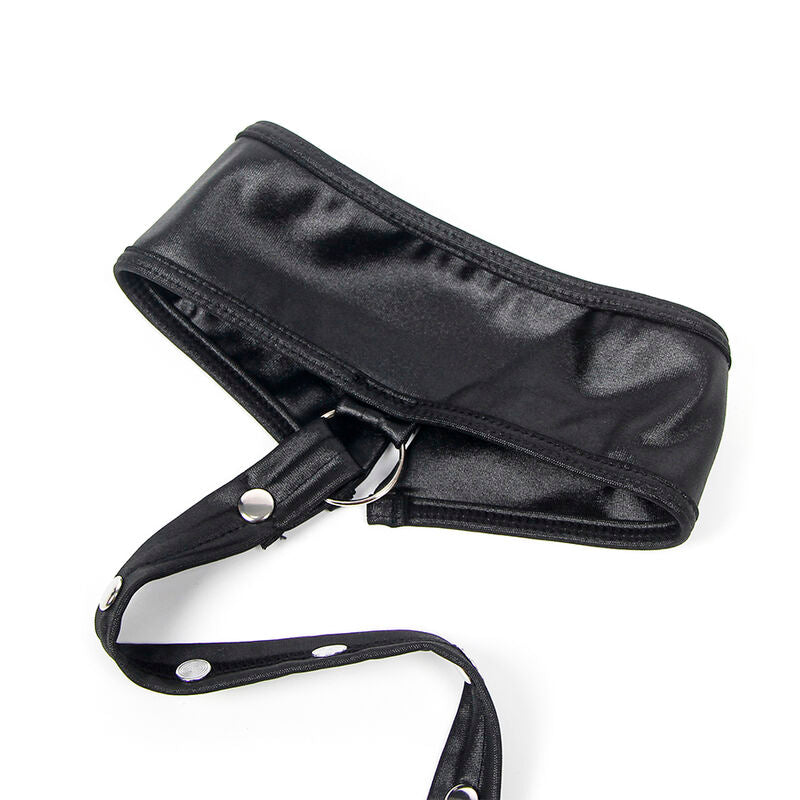 Robe bondage en cuir noir taille S/M - Subblime