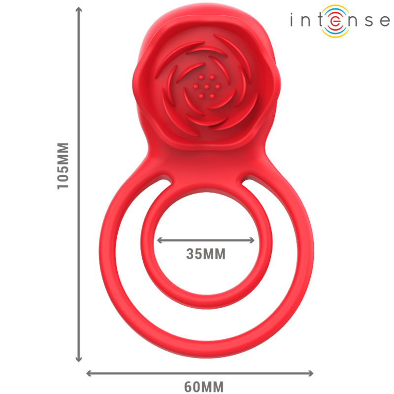 Stimulateur Clitoridien Gail Rose Rouge Télécommandé - Intense