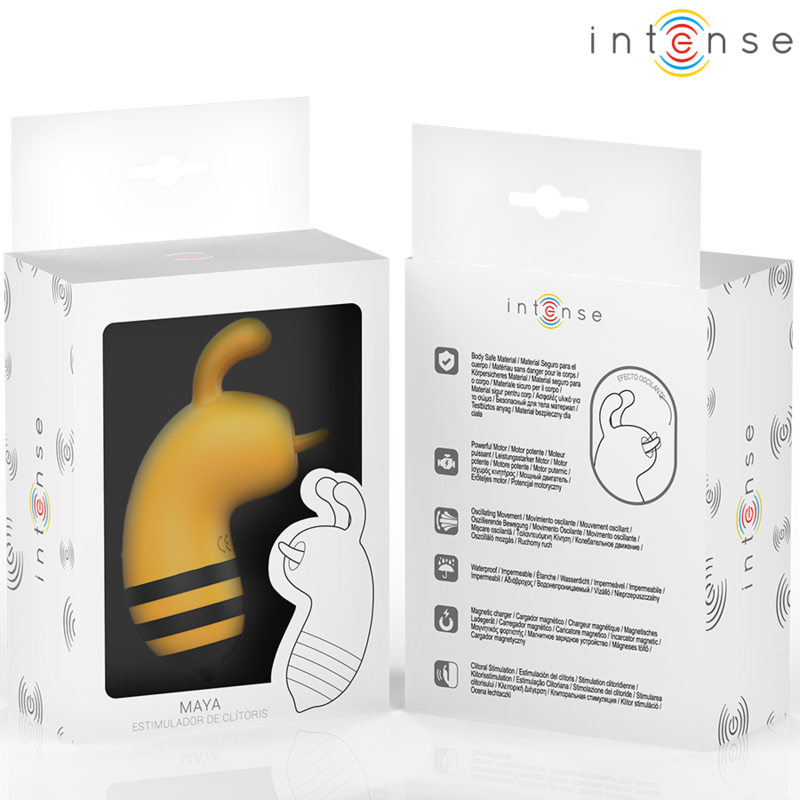 Stimulateur Clitoridien Maya Forme Abeille Jaune - INTENSE