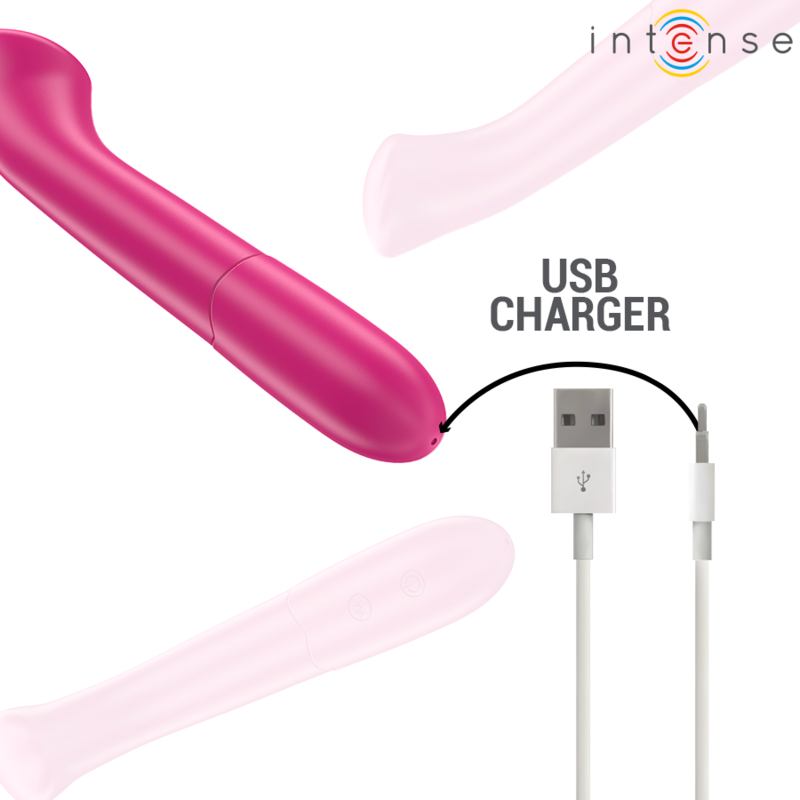 Vibromasseur Paty Flexible 19cm Rose - Intense