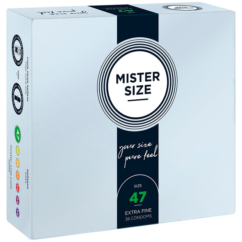 Préservatifs taille XS 47 mm boîte de 36 - Mister Size - MISTER SIZE