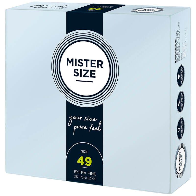 Préservatifs taille S 49 mm boîte de 36 - Mister Size - MISTER SIZE