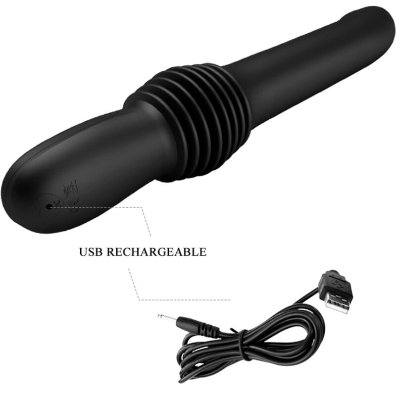 Vibromasseur Culotte Pazuzu Télécommandé Noir - Pretty Love