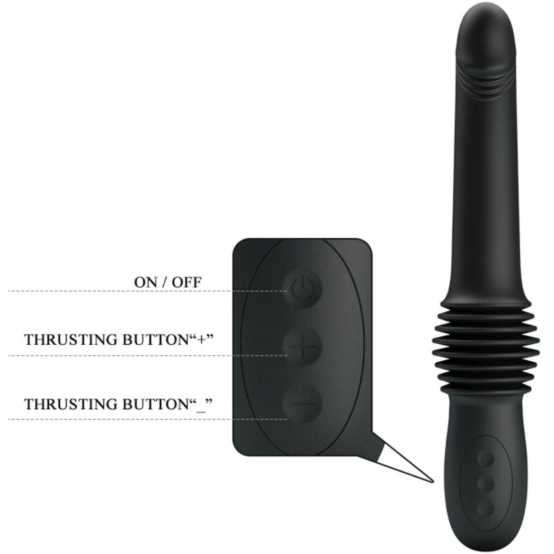 Vibromasseur Culotte Pazuzu Télécommandé Noir - Pretty Love