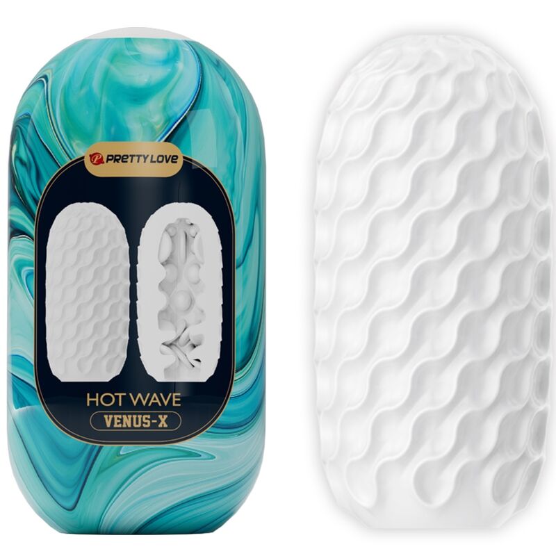 Masturbateur Homme Hot Wave Blanc - Pretty Love