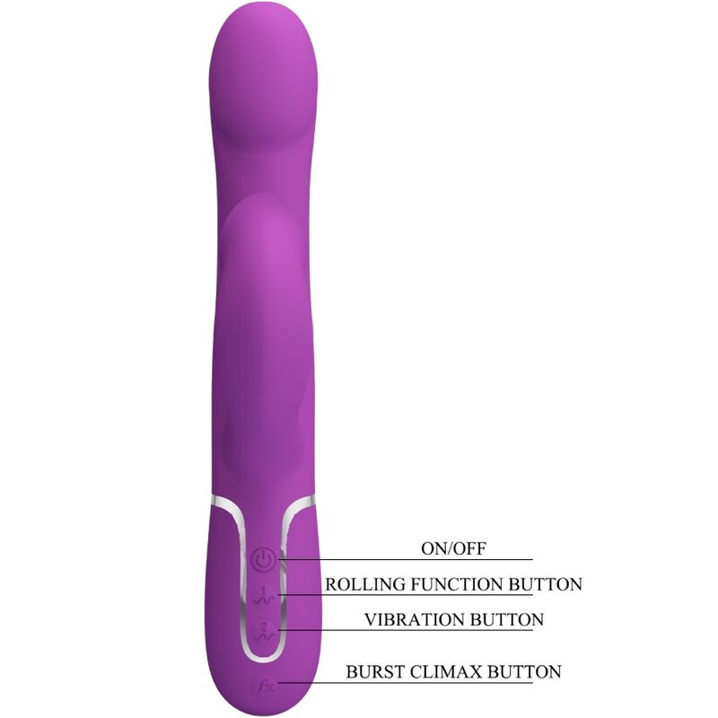 Vibromasseur Rabbit Pretty Love 4 en 1 Violet - Pretty Love
