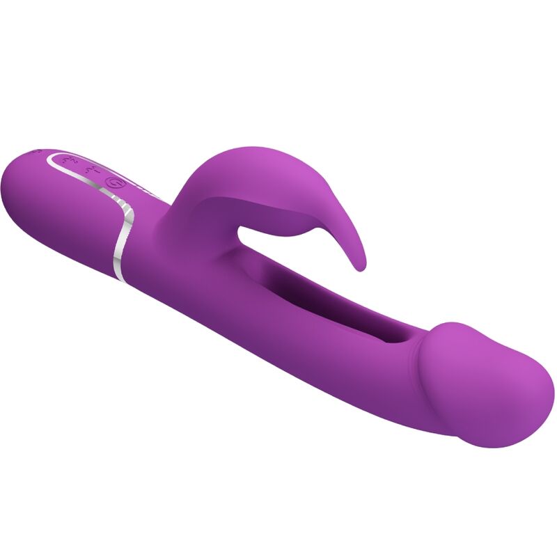 Vibromasseur Rabbit Kampas Multifonction 3 en 1 Violet - Pretty Love