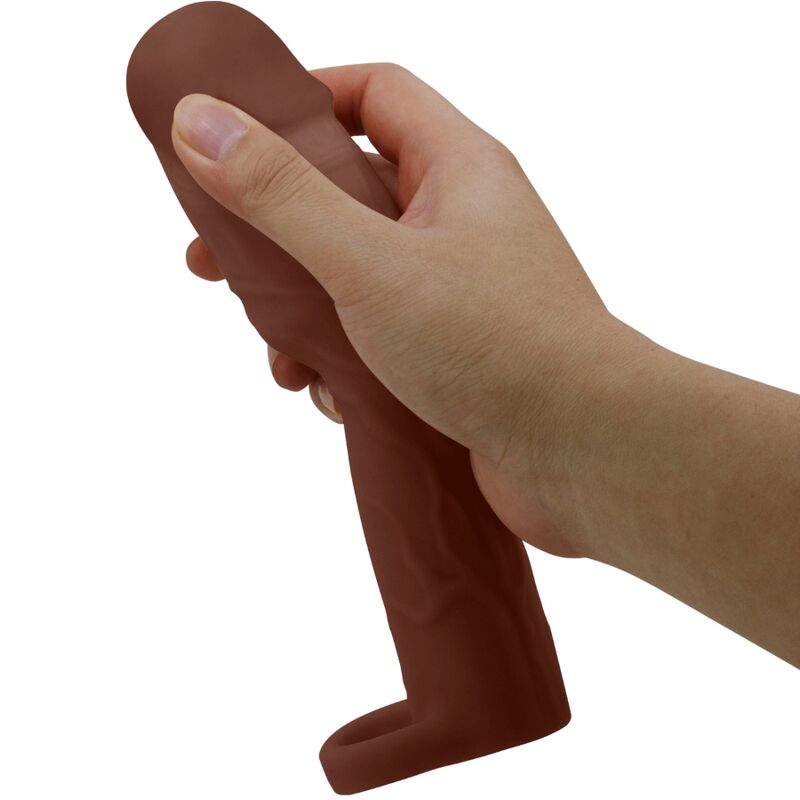 Extension Pénis Pretty Love Réaliste Marron +7,6cm - Pretty Love