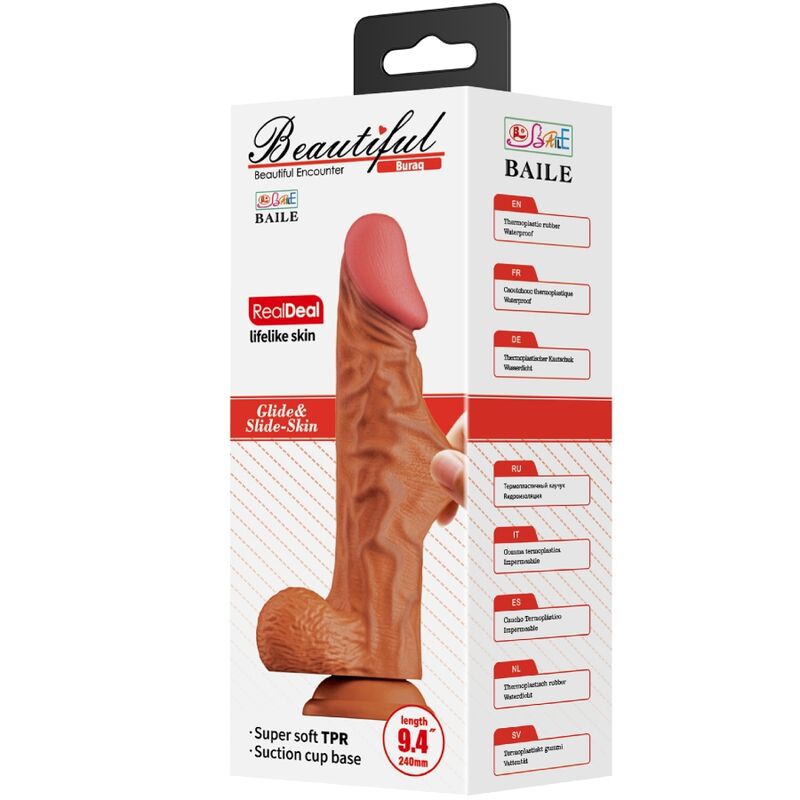 Baile - Gode Réaliste XXL avec ventouse Chair - 24 cm