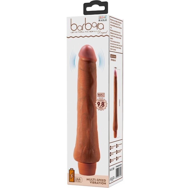 Baile - Vibromasseur Gode Réaliste Marron - 25 cm