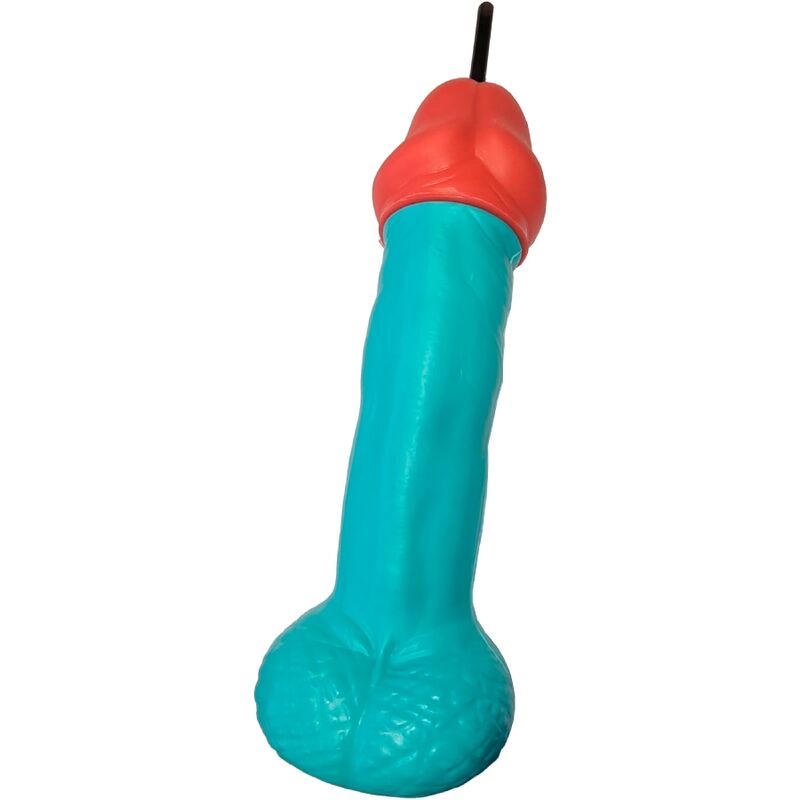 Verre Fantaisie Pénis Plastique Bleu - Diablo Picante